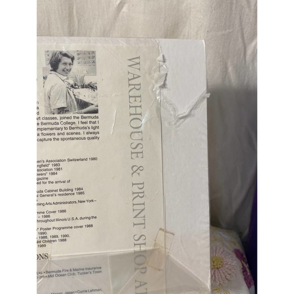 Signed Watercolor Print “Bermuda Poinsettia and Coralita” by Carole Holding - Picture 7 of 12